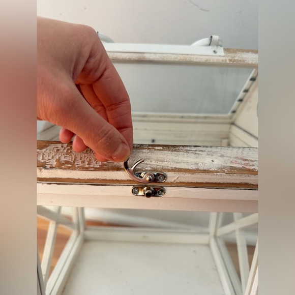 Vintage Distressed Wood and Glass Terrarium - Picture 10 of 15